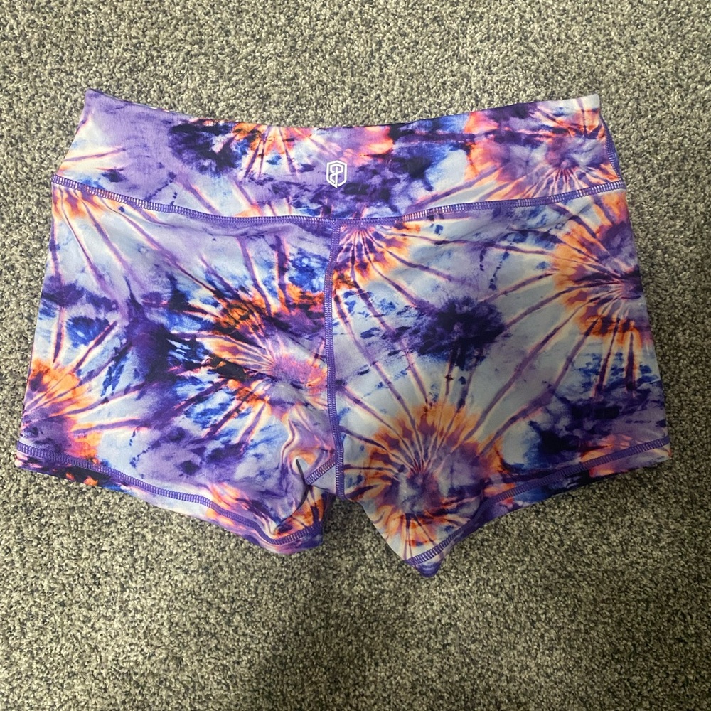 Born Primitive Purple Tie-Dye Athletic Shorts
